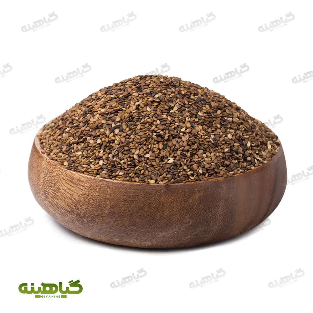 کنجد قهوه ای شسته شده